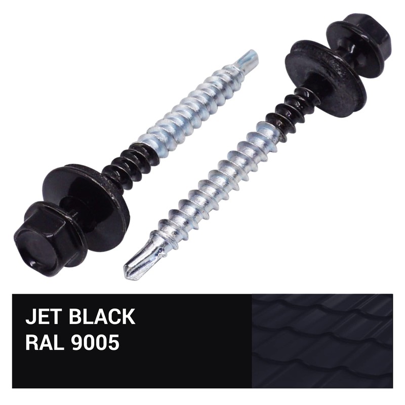 SKIR'CO (Pack of 50) Painted Roofing Screws 4.8 x 50