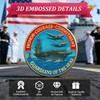 Navy 250th Anniversary Coin US 250th Commemorative Double-Sided Challenge Coin