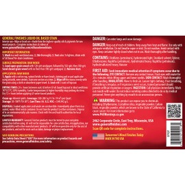 General Finishes Oil Based Penetrating Wood Stain, 1/2 Pint, Danish Teak