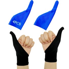 Heyshapeing 2 Pair Adult Thumb Sucking Guard Glove Finger Gloves for Finger Sucking Stop Nail Biting Skin Picking Thumb Suck