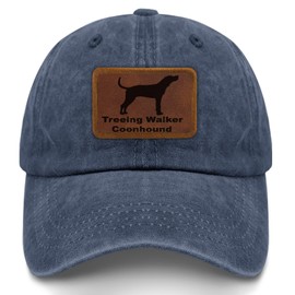 Paunook Treeing Walker Coonhound Dog Baseball Hat Trendy Workout Caps Gifts for Him Who Like Engraved,Baseball Caps Navy Blue