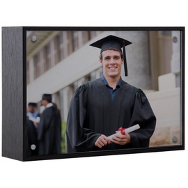 Neil Enterprises Inc. 4" x 6" Modern Black Box Picture Frame