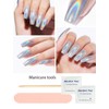 Semi Cured Gel Nail Strips, 20pcs Gel Nail Stickers UV,