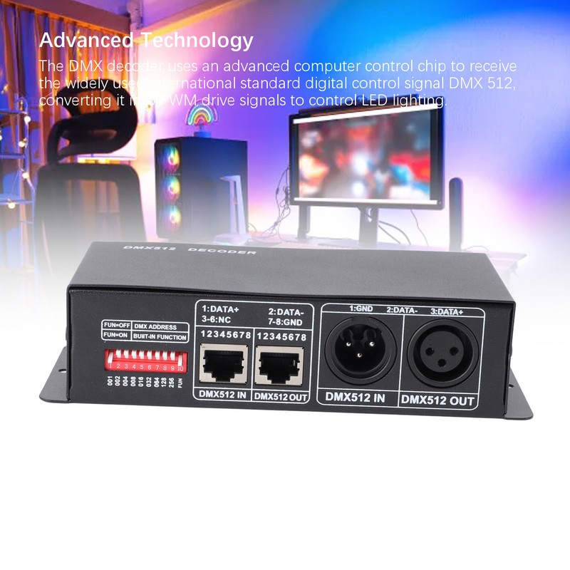 3 Channels DMX 512 Decoder Iron PCB RGB LED Controller