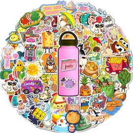 NISEALYT 150Pcs Cute Water Bottle Stickers,Waterproof Vinyl Aesthetic Decals for Laptop Skateboard Phone Car, Stickers Bulk Birthday Party Favors Back to School Decorations