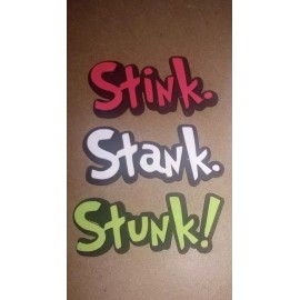 Jeep Girl Creations Grinch Christmas Wood Cutouts For Tier Tray set of 3 Stink, Stank, Stunk