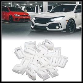 Hihaha Plastic Fasteners Car Trim Instrument Panel Dashboard 20PCS White Durable Material