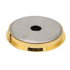 Guitar Case Thermometer Hygrometer, Portable Compact Round Thermometer Hygrometer Humidity Temperature Meter for Violin Guitar Case Instrument Care (Gold)