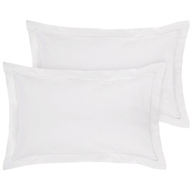 ROYALE LINENS Pillow Shams 2 Pack Euro Size 26x26 Inch - Brushed 1800 Microfiber - Bed Pillow Shams, Wrinkle Resistant Super Soft and Cozy - Back Overlap Closure - Oxford Pillowcase (Euro, White)