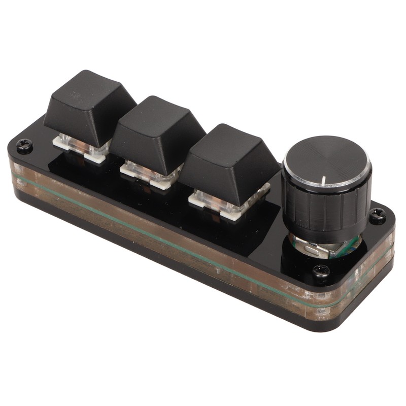 Mini 3 Key Keypad with Knob Custom Programming Hot Swappable