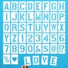 DZXCYZ 5 Inch Letter Stencils Numbers Craft Stencils, 42 Pcs