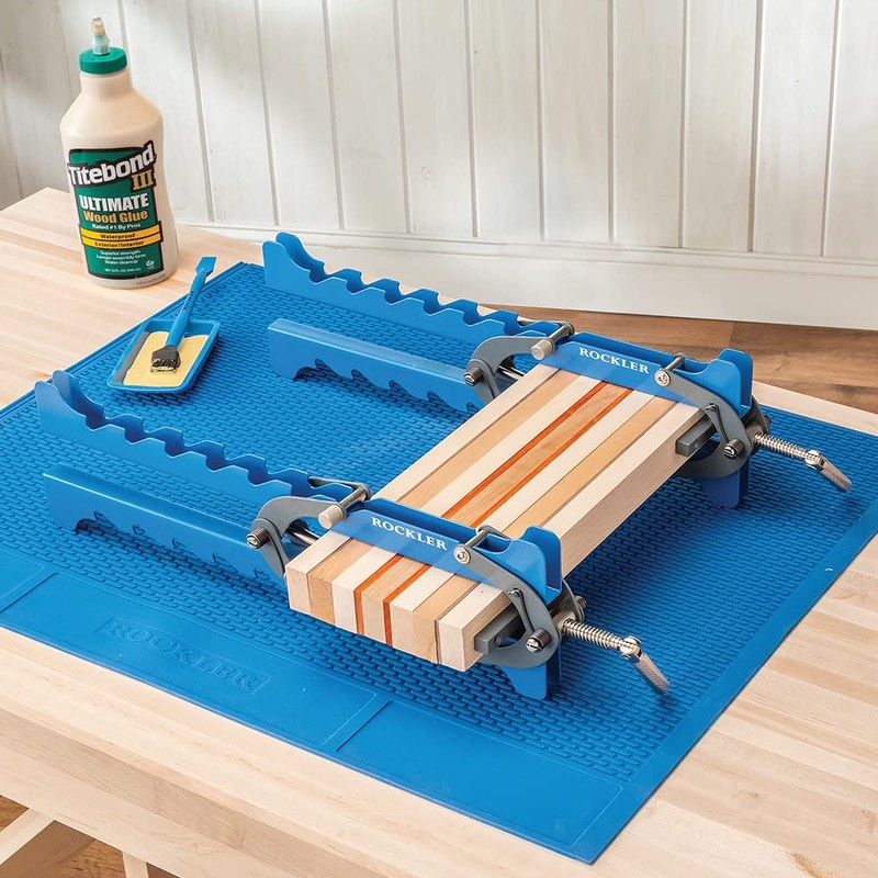 Rockler Mini Deluxe Panel Clamps (2-Pack) - Powerful Four-Way Pressure