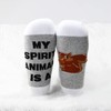 LEVLO 2 Pairs Squirrel Socks Squirrel Lover Gift My Spirit