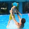 NITAIUN Polyester Swimming Caps (4 Pieces), Unisex-Adults, One Size, Black
