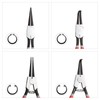 LEONTOOL Snap Ring Pliers for Axles, Straight Long, Nail Tip