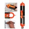 Profile scribing ruler, contour gauge to accurately copy irregular shape