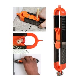 Profile scribing ruler, contour gauge to accurately copy irregular shape tools, contour gauge with lock, adjustable lock precise woodworking measuring gauge