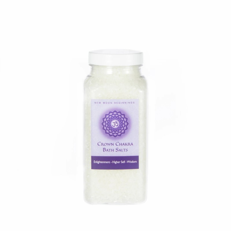 New Moon Beginnings Crown Chakra Bath Salt Blend by New