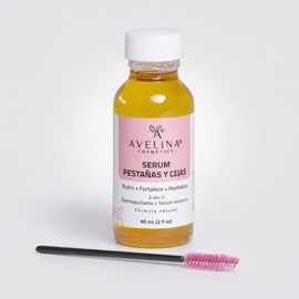 AVELINA COSMETICS - Avelash Kit, Serum alargador de pestañas y cejas 60ml, Tónico de rosas con aloe vera de 120ml, Máscara Volumen Intenso 13g, Máscar