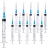 15 Pack 3ml 23Ga Plastic Syringe with Measurement for Scientific