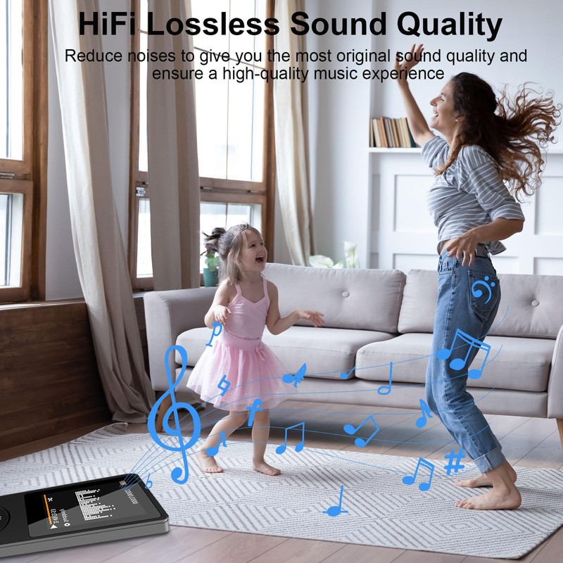 MP3 Player with Bluetooth, Portable 32GB MP3 Music Players with
