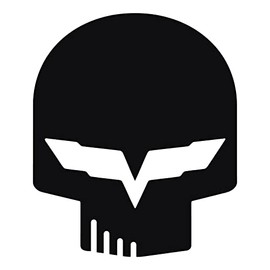 Jake Skull - 5" x 6" - Vinyl Decal Sticker Corvette c6 c7 z06