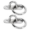 2pcs Stainless Steel Pad Eye Plate High Strength Highly Polished
