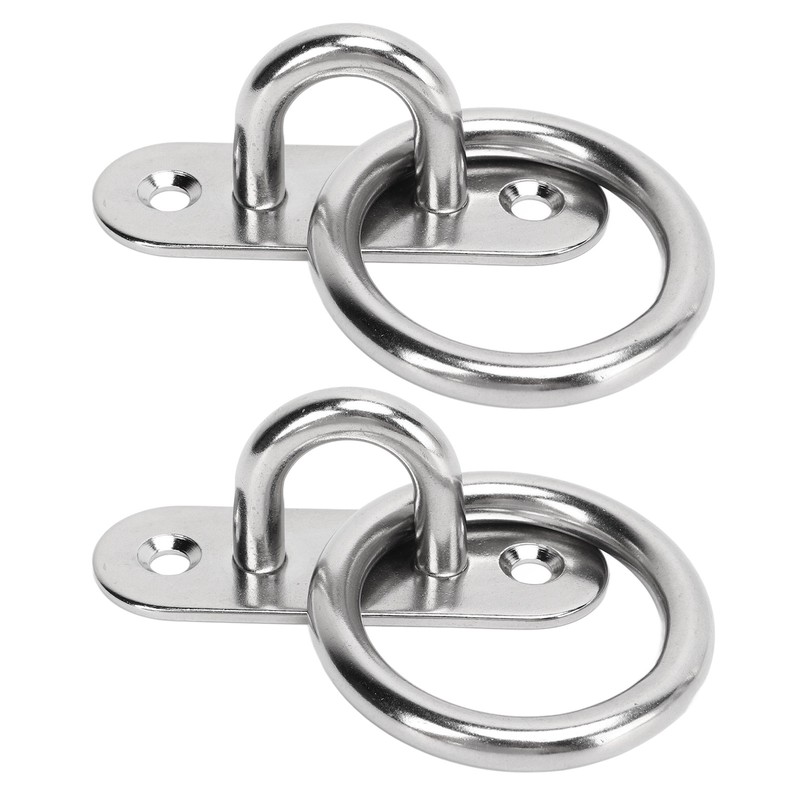 2pcs Stainless Steel Pad Eye Plate High Strength Highly Polished