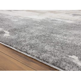 Luxe Weavers Rugs – Euston Modern Area Rugs with Abstract Patterns 7681 – Medium Pile Area Rug, Gray / 2 x 7