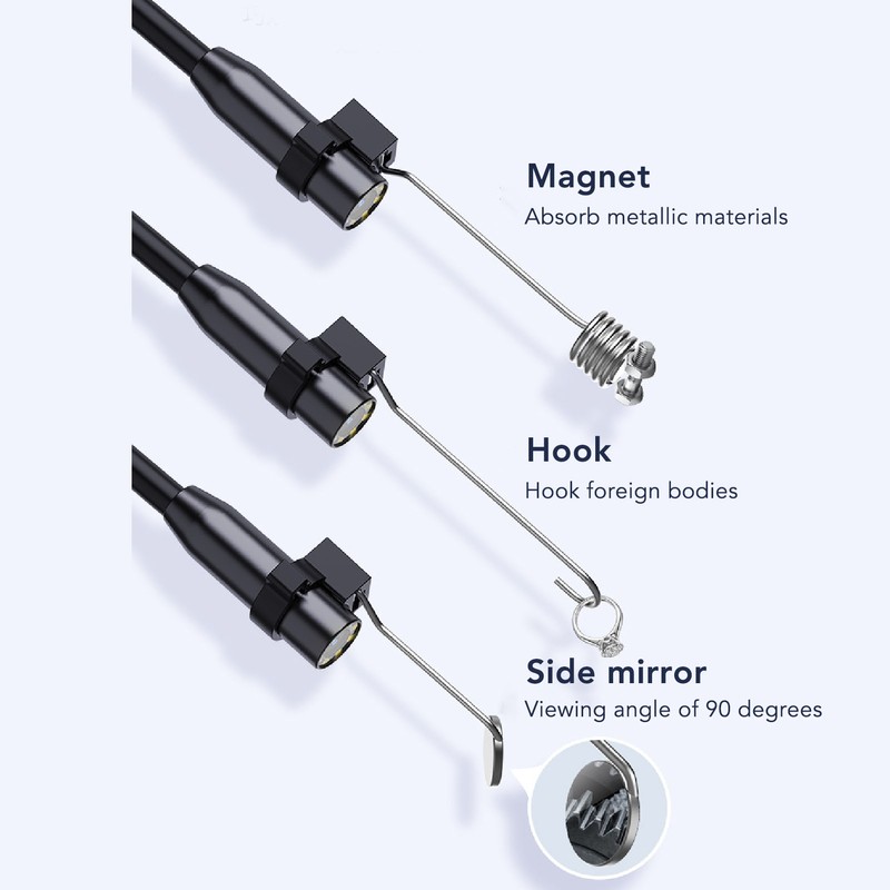 Endoscope Camera with Light IP67 Waterproof 1080P HD Sewer Inspection
