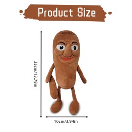 Zoyrin Tung Tung Tung -Sahur Plush, Italian Brainrot Plush,Cute Stuffed Figure Doll for Kids and Adults Inspired Plush Toy (Brownwoodenstick)