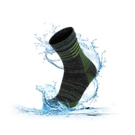 RANDY SUN Waterproof Socks Men Women Waterproof Socks Breathable Cold Resistant Outdoor Water Sports Bicycle Hiking Trail Rowing Skiing Cycling Hiking Golf 1 Pair, green calf socks