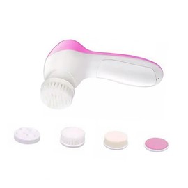 IWOWHERO 1pc Facial Cleansing Brush Deep Pore Cleaning for Men with 5 Brush Heads