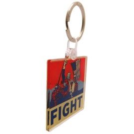 Westmon Works Trump Fight Keychain Acrylic Key Fob with Metal Ring, Multi, Small