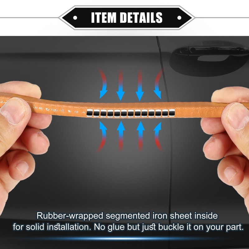 X AUTOHAUX Car Door Edge Guard, 32.8ft U Shape Rubber