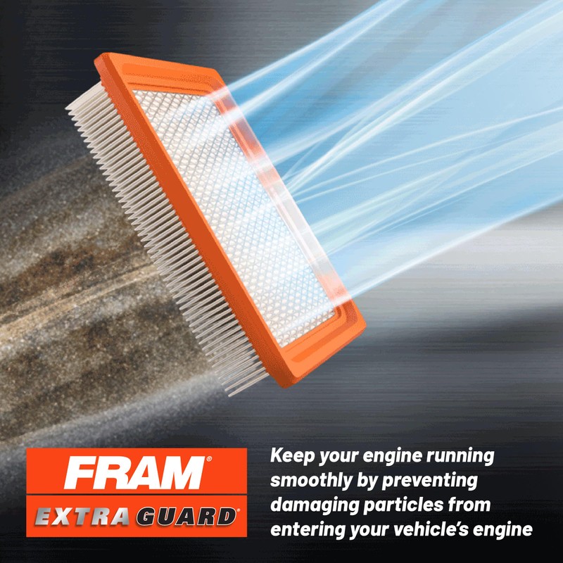 FRAM Extra Guard CA11050 Replacement Engine Air Filter for Select