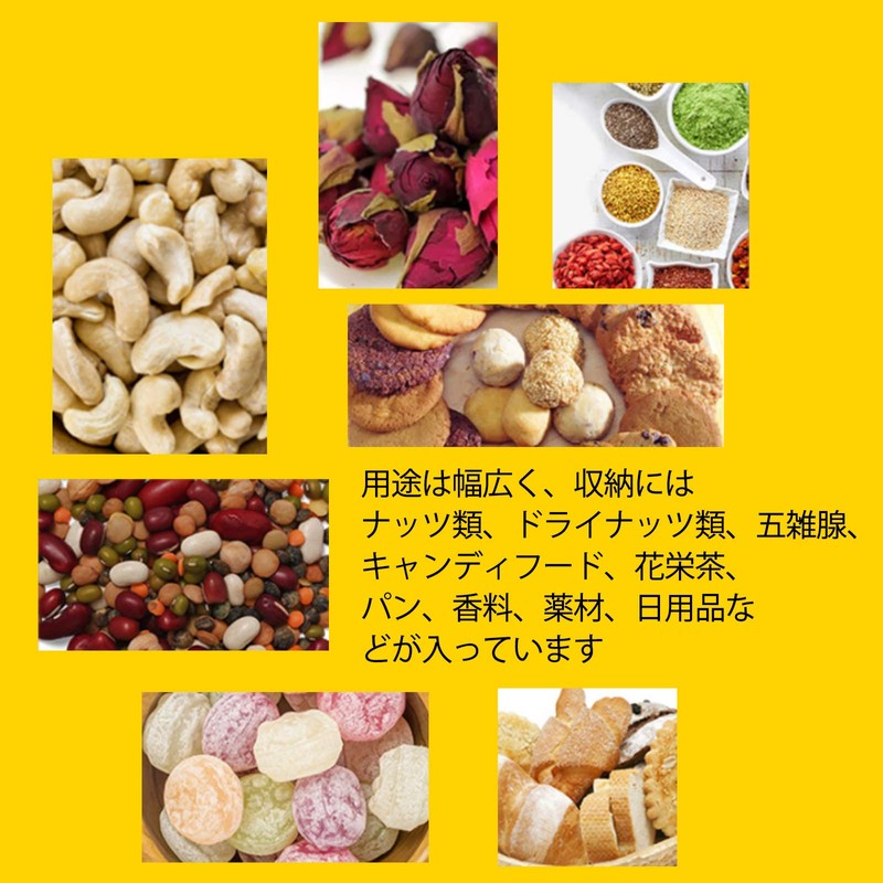 RICISUNG 50 Pcs Food Storage Bags Airtight Bags Zip Bags