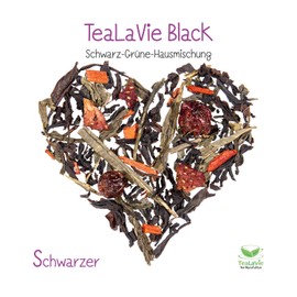 TEALAVIE - House Mix Black-Green Tea Loose | TeaLaVie Black - House Mix | 80g Tin of Loose Black Green Tea