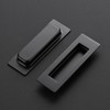 Ravinte 2 Pack Black Cabinet Pulls - Recessed Finger Pulls