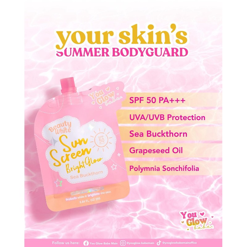 You Glow Babe Beauty White Sunscreen BrightGlow (TWIN PACK)