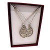 Westman Works Pewter Mizpah Necklace Set with Stainless Steel Chains,
