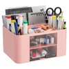 Senders Desk Organiser with 2 Drawers Tidy Storage Box with
