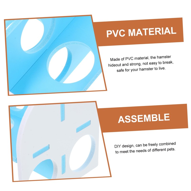WOONEKY Hamster Hideout Tunnel for Animals Safe Smooth Hamster Maze