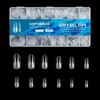 TRIXES Extra-Long Acrylic Nail Extensions - Oval, 10 Sizes -