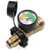 DOZYANT 100Lb Propane Tank Adapter with Gauge POL to QCC