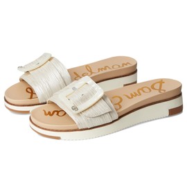 Sam Edelman Women's Ariane Slide Sandal, Silver Rib, 9