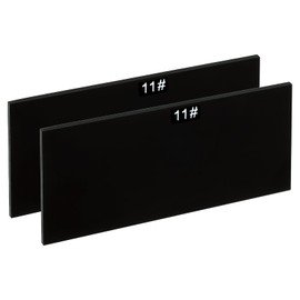 PATIKIL Welding Len Shade 11 Glass 4-1/4"x 2", 2 Pack Hardened Glass Black Darkening Filter Plates Covers Replacement for Weld Helmet Hood
