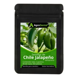 Semilla De Chile Jalapeño Temprano Agrogenial Para Sembrar Sobre De 2g 350 Semillas