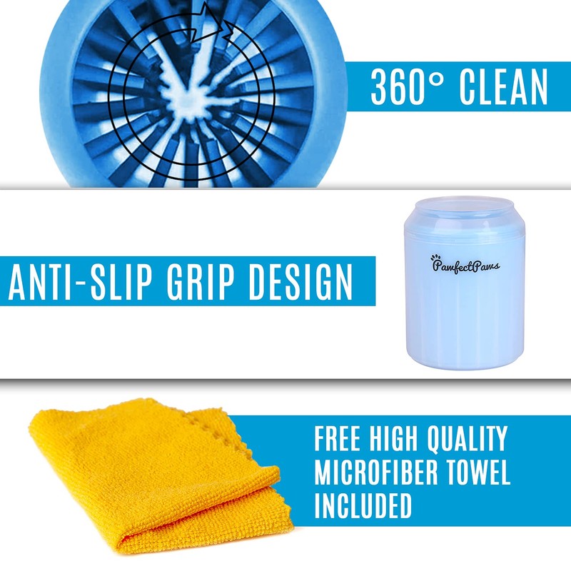 PawfectPaws Portable Dog Paw Cleaner (Medium, Green)