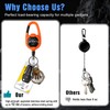 Retractable Keychain, Heavy Duty Carabiner Badge Holder, Tactical ID Badge